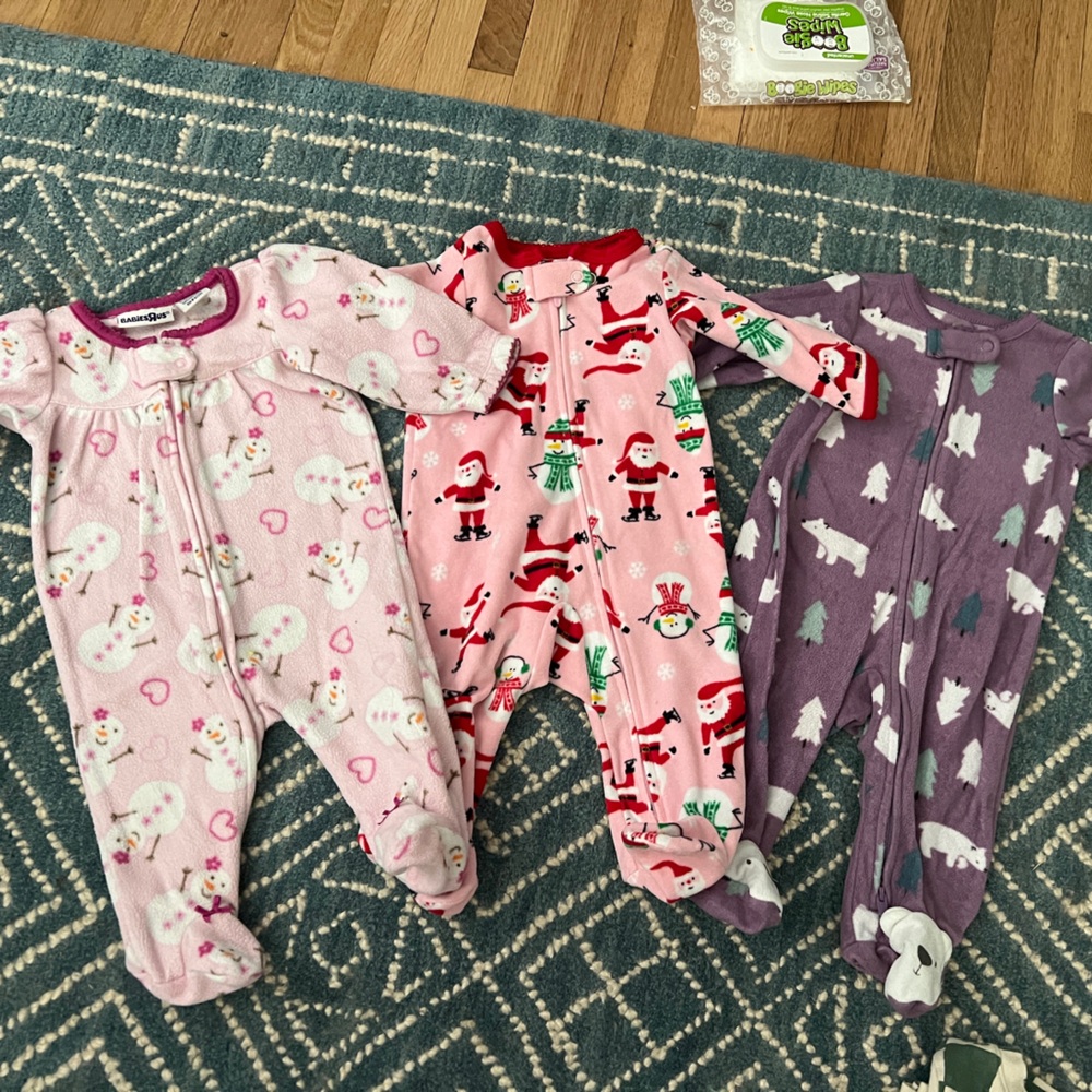 Adorable Baby Onesies Set - Pink, Red, Purple